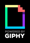Giphy Giphy's attribution badge.